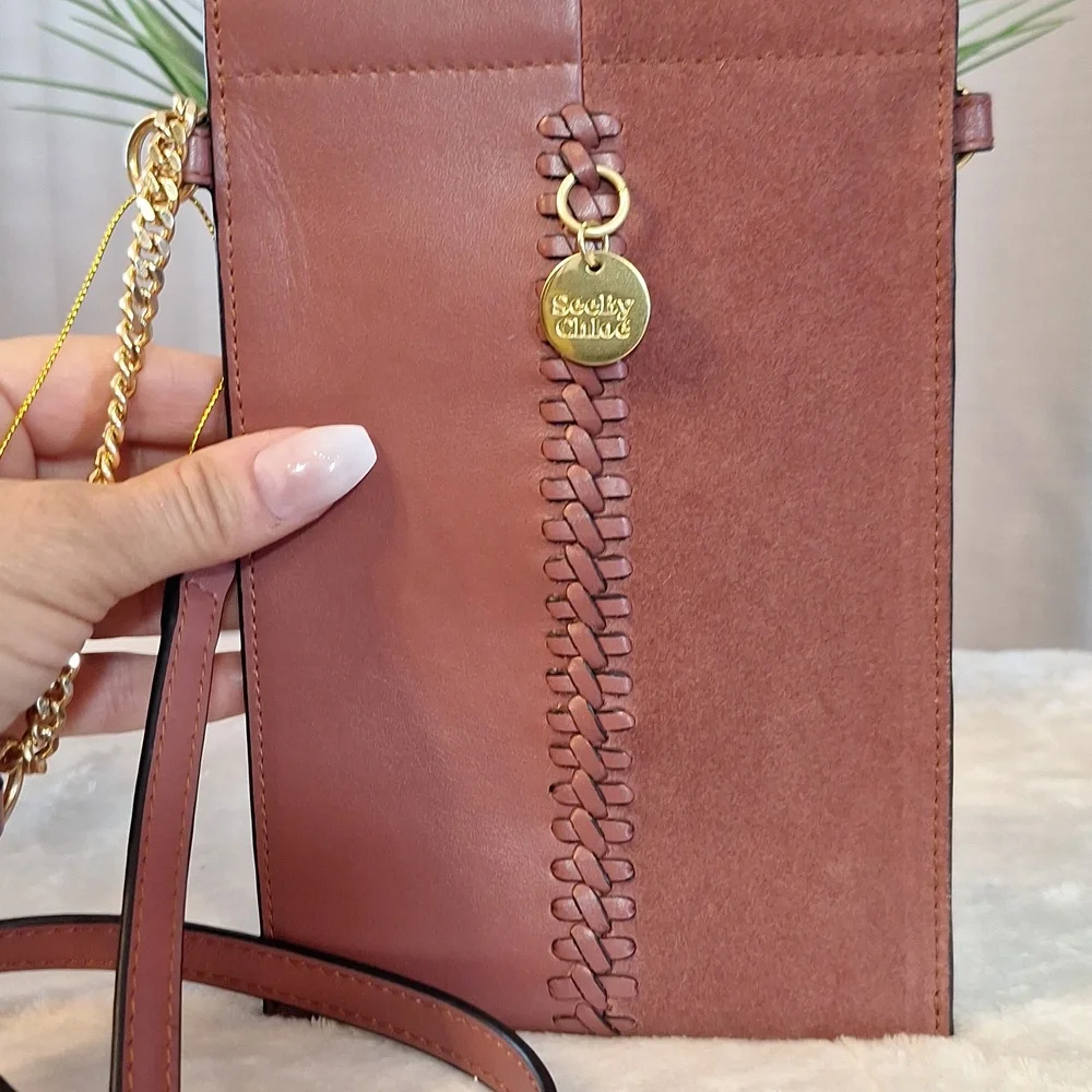 New See By Chloe Leather Crossbody Pouch - Picture 2 of 11